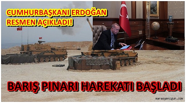 CUMHURBAŞKANI ERDOĞAN RESMEN AÇIKLADI! BARIŞ PINARI HAREKATI BAŞLADI