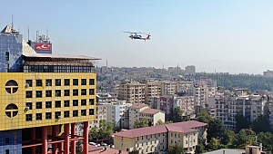 GERÇEĞİ ARATMAYAN HELİKOPTERLİ YARALI KURTARMA TATBİKATI