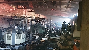 İPLİK FABRİKASINDA YANGIN!