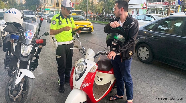 KAHRAMANMARAŞ’TA 16 MOTOSİKLET TRAFİKTEN MEN EDİLDİ!