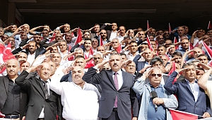 KAHRAMANMARAŞ'TA 160 MAHALLE MUHTARINDAN ASKER SELAMI