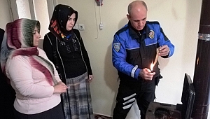 Polisten Uygulamalı Soba Yakma Eğitimi
