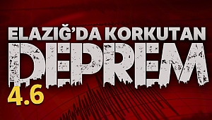 Elazığ'da 4.6 Büyüklüğünde Deprem Oldu!