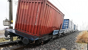 Kahramanmaraş’ta Tren Vagonu Raydan Çıktı