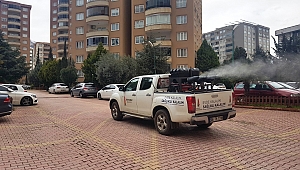 Onikişubat İlçesinin Sitelerine Dezenfekte Yapılıyor