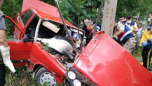 Tavuğa Çarpmamak İçin Kaza Yaptı: 2 Yaralı