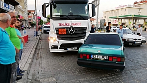 Tanker İle Otomobil Çarpıştı