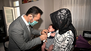 Ahmet Melih Bebeğin İlk Altını Elbistan Belediyesi’nden