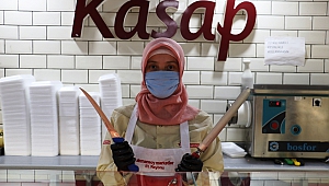 Kadın Kasap Erkeklere Taş Çıkarıyor