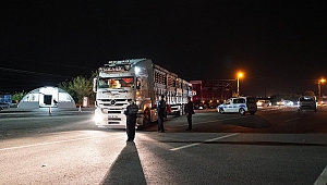 Kahramanmaraş'ta Gıda Taşıyan Araçlara Denetim