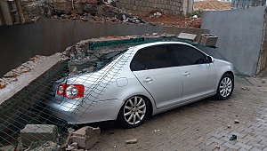 Kahramanmaraş’ta İstinat Duvarı Çöktü