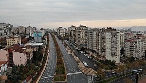Kahramanmaraş'ta Sessizliğe Bürünen Cadde ve Sokaklar Havadan Görüntülendi
