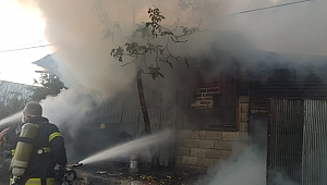 Türkoğlu’nda Kaynak Atölyesinde Yangın
