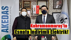 Kahramanmaraş’ta Esnafa İndirimli Elektrik