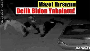 Mazot Hırsızını Delik Bidon Yakalattı!