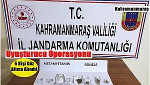 Pazarcık’ta Uyuşturucudan 6 Kişi Gözaltına Alındı!