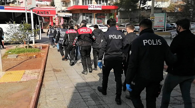 Kahramanmaraş’ta Bir Ayda Aranan 346 Kişi Gözaltına Alındı