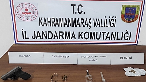 Şüphe Üzerine Durdurulan Otomobilde Tabanca İle Uyuşturucu Bulundu