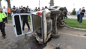 Kahramanmaraş’ta Otomobil Takla Attı: 2 Yaralı