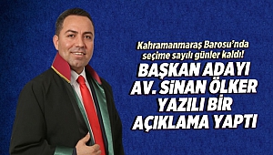 Kahramanmaraş Barosu'nda Seçime Sayılı Günler Kaldı!