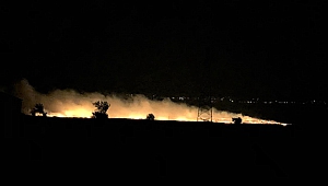 Kahramanmaraş’ta Anız Yangını Geceyi Gündüze Çevirdi