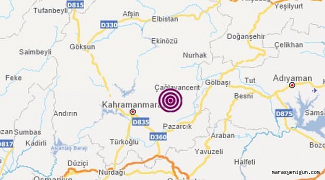 Kahramanmaraş’ta Deprem
