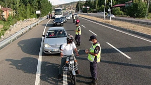Kahramanmaraş’ta Motosiklet Sürücülerine Eş Zamanlı Denetim