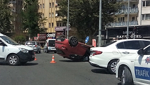 Kahramanmaraş’ta Otomobil Ters Döndü: 3 Yaralı