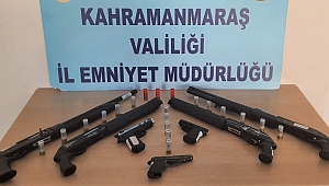 Kahramanmaraş’ta 19 Silah Ele Geçirildi