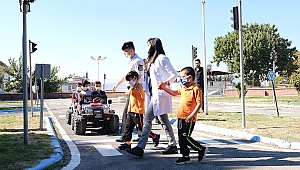 Dulkadiroğlu Trafik Eğitim Parkı Minik Misafirlerini Ağırladı