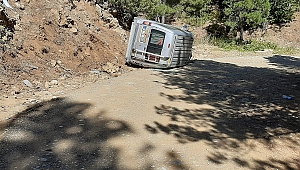 Kahramanmaraş’ta hafif ticari araç devrildi: 1 yaralı