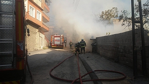 Kahramanmaraş’ta Metruk Binada Yangın
