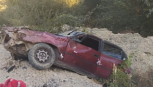 Kahramanmaraş’ta Otomobil Şarampole Uçtu: 1 Yaralı