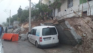 Kahramanmaraş’ta İstinat Duvarı Çöktü