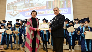 KSÜ Çocuk Üniversitesi 3. Dönem Mezunları Diplomalarını Törenle Aldı