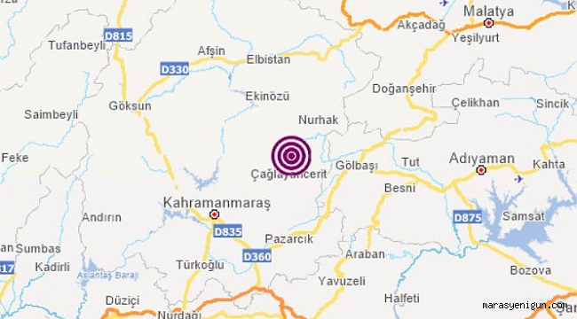 Kahramanmaraş’ta Deprem