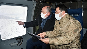 Kahramanmaraş'ta Jandarmadan Helikopter Destekli Trafik Denetimi