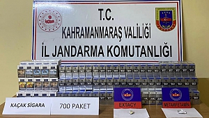 Otomobilde Uyuşturucu ve Kaçak Sigara Bulundu