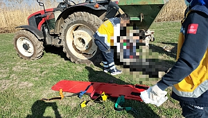 Pazarcık’ta Gübre Makinesine Sıkışan Çiftçi Öldü