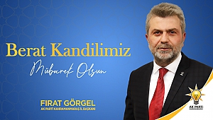 Başkan Görgel’den Berat Kandili Mesajı