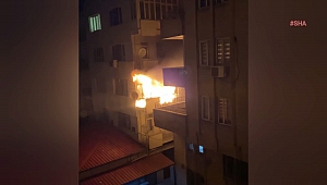 Kahramanmaraş’ta Balkon Yangını Paniğe Neden Oldu
