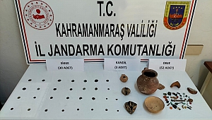 Türkoğlu’nda Otomobilde Tarihi Eser Bulundu