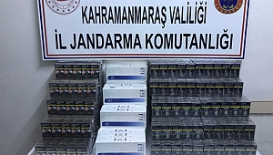 Kahramanmaraş’ta kaçak sigara operasyonu.