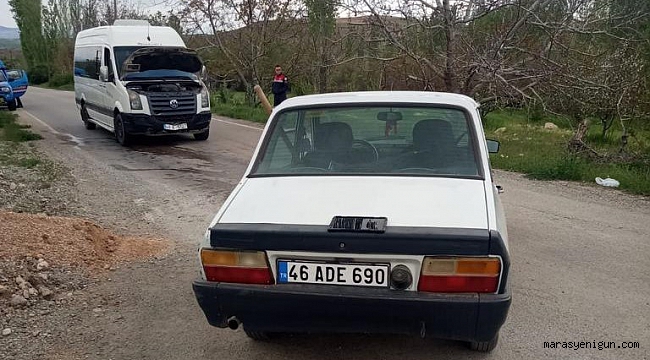 Kahramanmaraş’ta Minibüs İle Otomobil Çarpıştı: 1 Yaralı