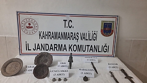 Kahramanmaraş’ta tarihi eser operasyonu: 4 gözaltı.