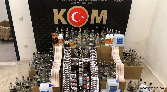 Kahramanmaraş'ta Sahte İçki Üretilen Eve Operasyon