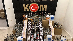Kahramanmaraş'ta Sahte İçki Üretilen Eve Operasyon