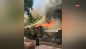 Kahramanmaraş’ta Sosyal Tesiste Yangın