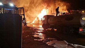 Kahramanmaraş’ta Fabrika Yangını Sürüyor