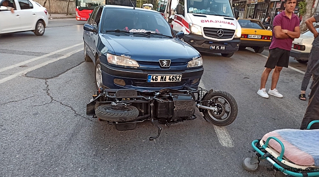 Kahramanmaraş’ta Otomobil İle Elektrikli Bisiklet Çarpıştı: 1 Yaralı